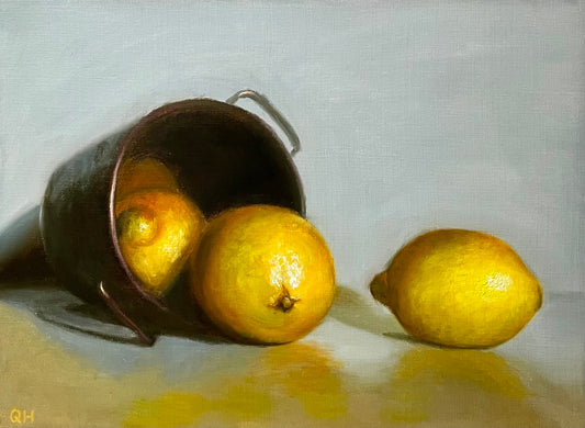 Citrus Cascade | Original Oil Painting